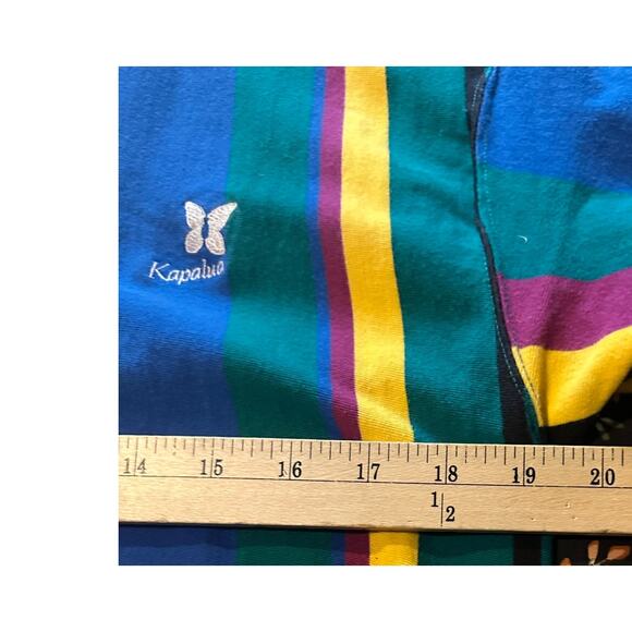 Vintage Pendleton Stripes Style Collared Polo Shirt Size M Cotton Kapalua Hawaii - Picture 5 of 6